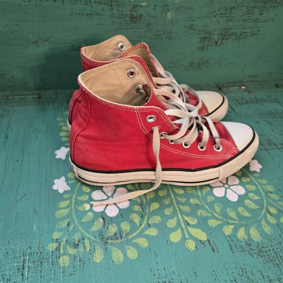 Converse All Star Chuck Taylor Hi-Top Classic Red Sneakers - Picture 4 of 5
